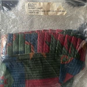 New Longaberger Basket Liner Bread Sunset 24741